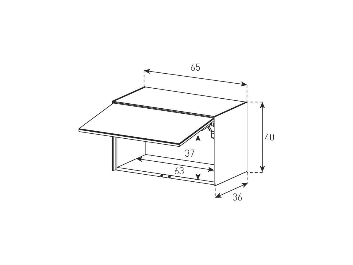 ED50-U Weissglas Version B - Front Grau